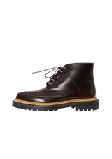 LEATHER COMBAT BOOTS 38