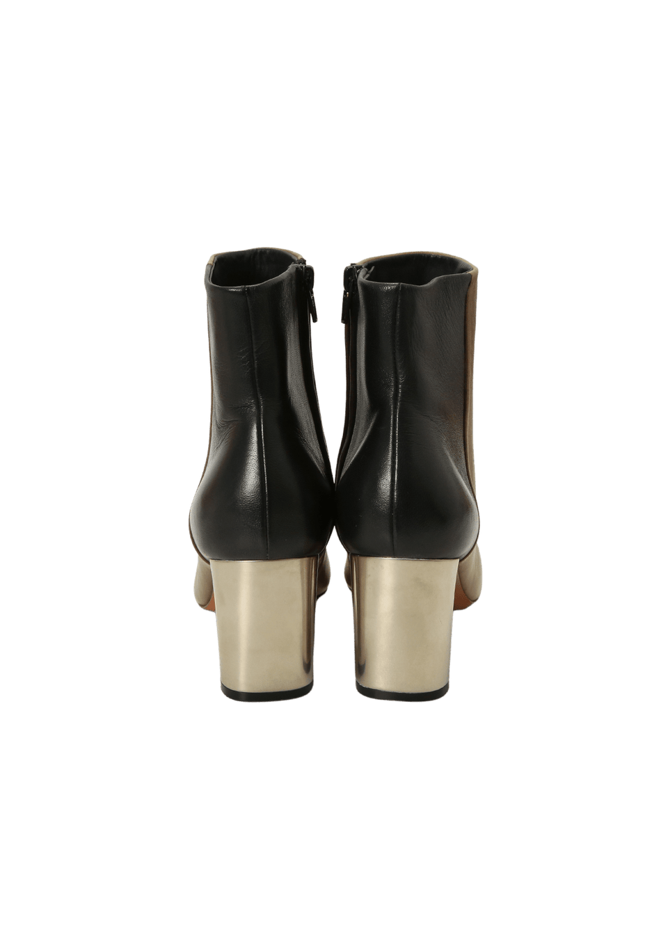 BICOLOR LEATHER BOOTS 35