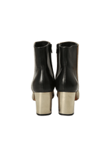 BICOLOR LEATHER BOOTS 35