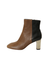 BICOLOR LEATHER BOOTS 35