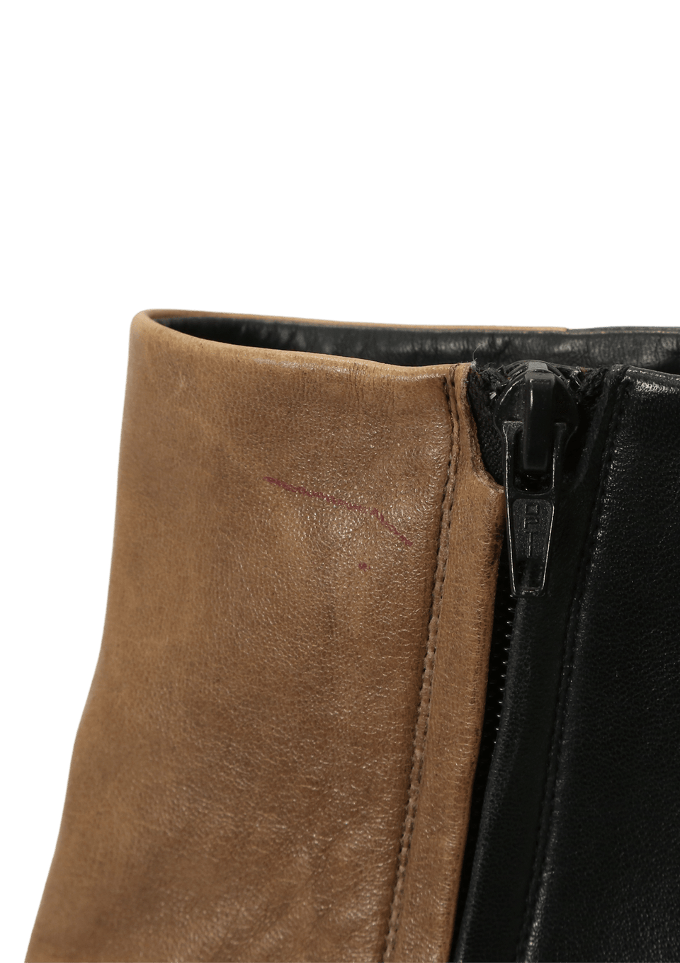 BICOLOR LEATHER BOOTS 35