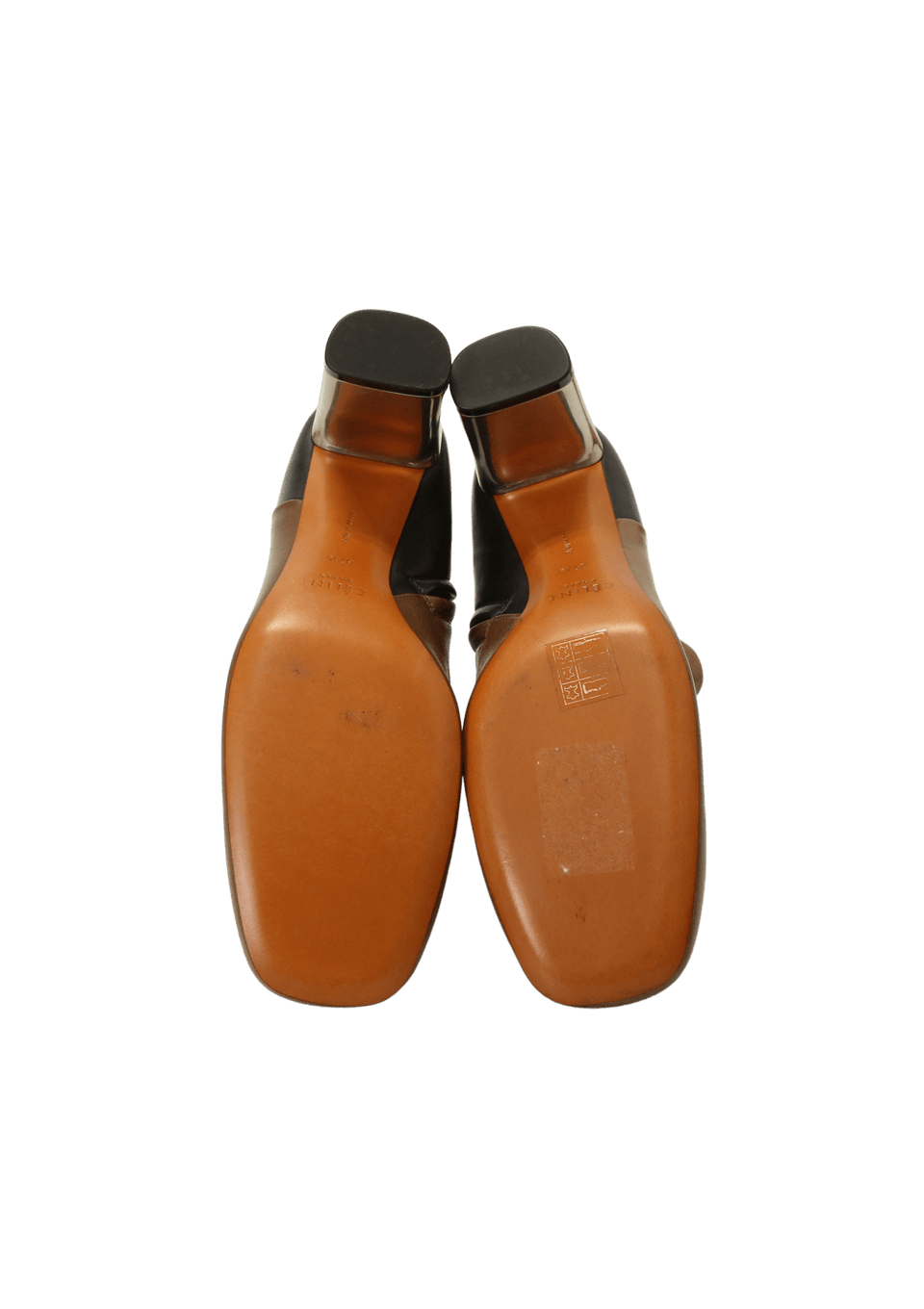 BICOLOR LEATHER BOOTS 35