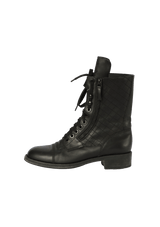 CC INTERLOCKING COMBAT BOOTS 36