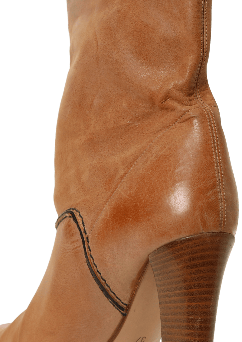 LEATHER BOOTS 35