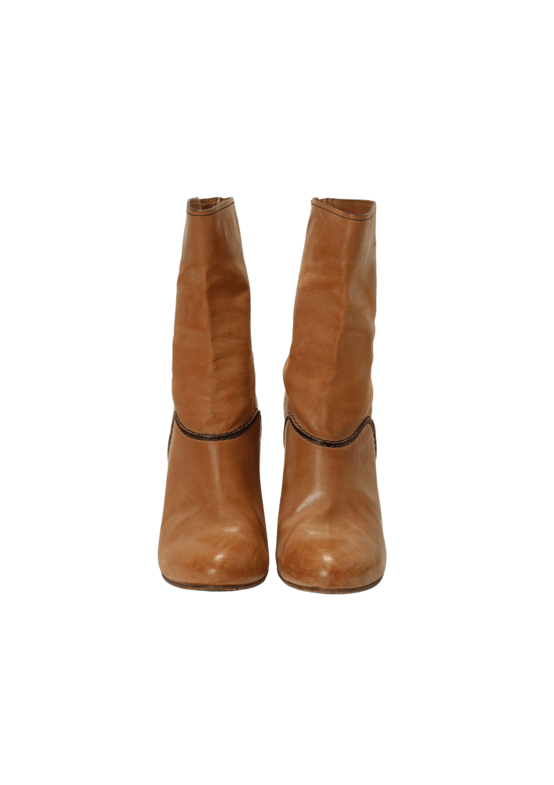 LEATHER BOOTS 35