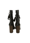 LEATHER LACE UP BOOTS 36