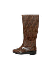 ZUCCA FF LOGO RUBBER BOOTS 36