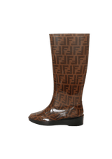 ZUCCA FF LOGO RUBBER BOOTS 36