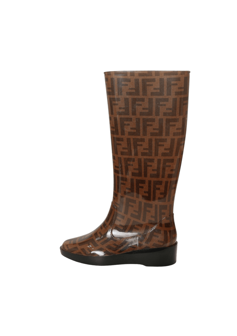 ZUCCA FF LOGO RUBBER BOOTS 36