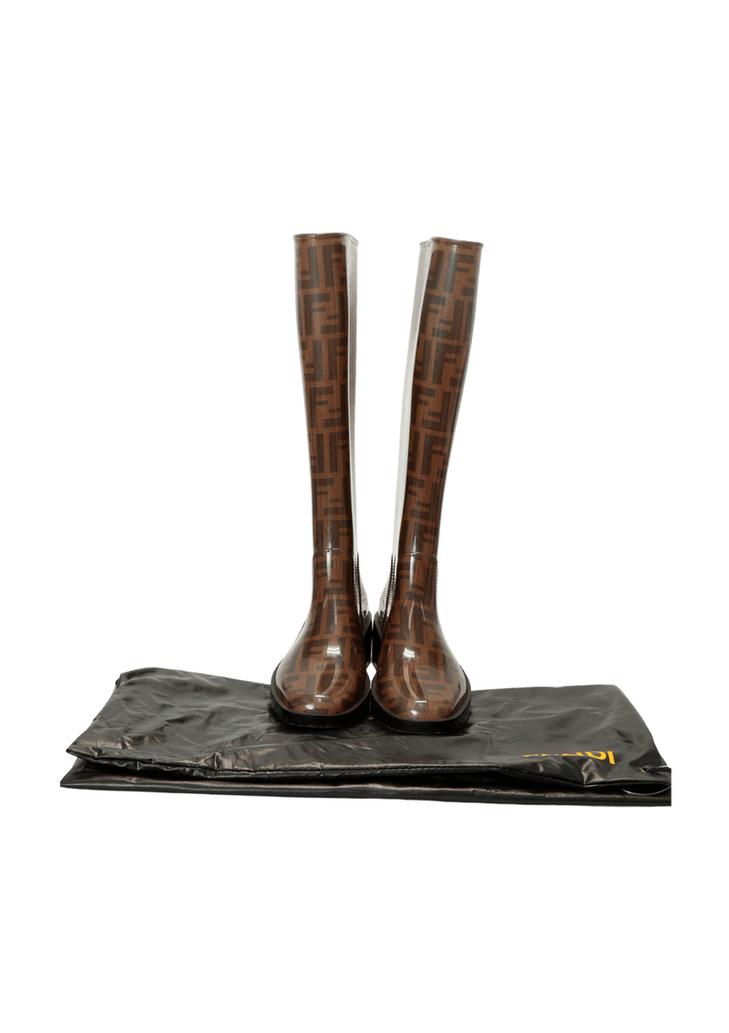 ZUCCA FF LOGO RUBBER BOOTS 36