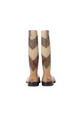 HOUSE CHECK RUBBER BOOTS 36