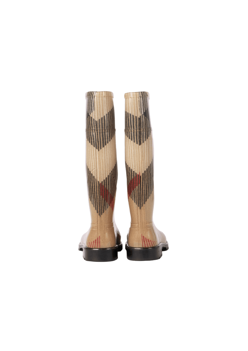 HOUSE CHECK RUBBER BOOTS 36