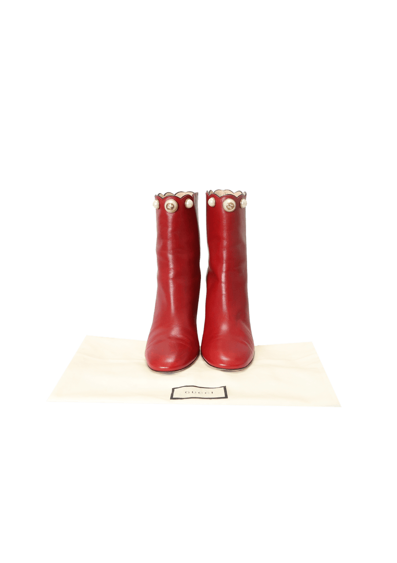 FAUX PEARL BOOTS 36.5