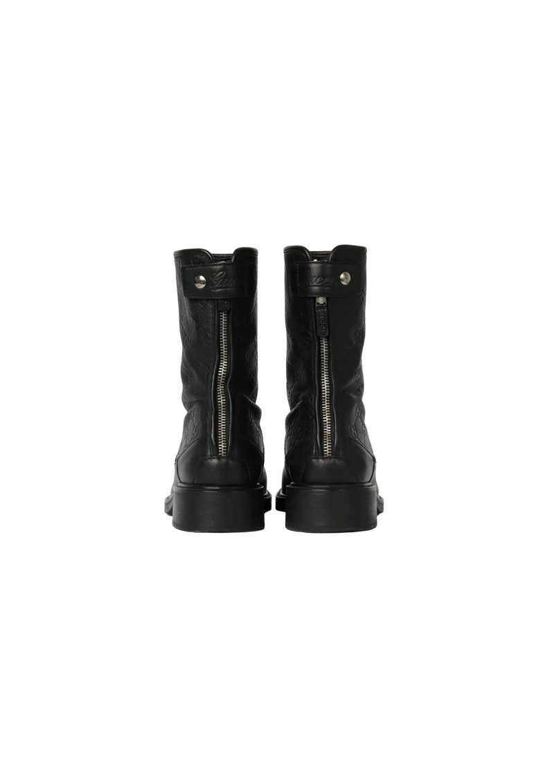 MICROGUCCISSIMA COMBAT BOOTS 36