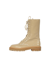 CORA PATENT COMBAT BOOTS 36.5