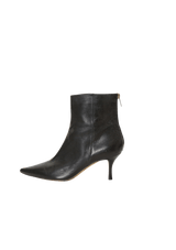 LEATHER ANKLE BOOTS 36.5