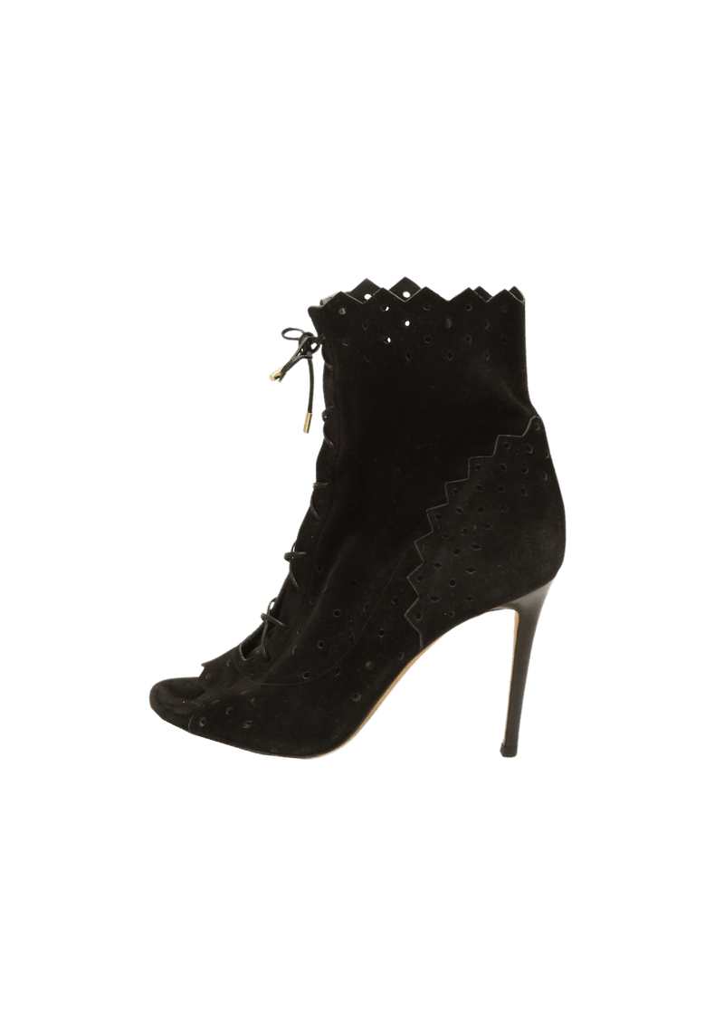 SUEDE LACE-UP BOOTS 37