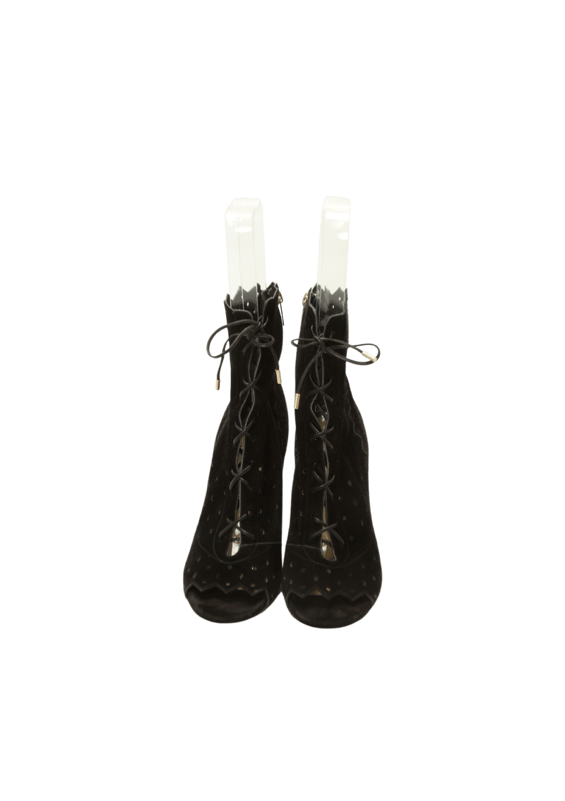 SUEDE LACE-UP BOOTS 37