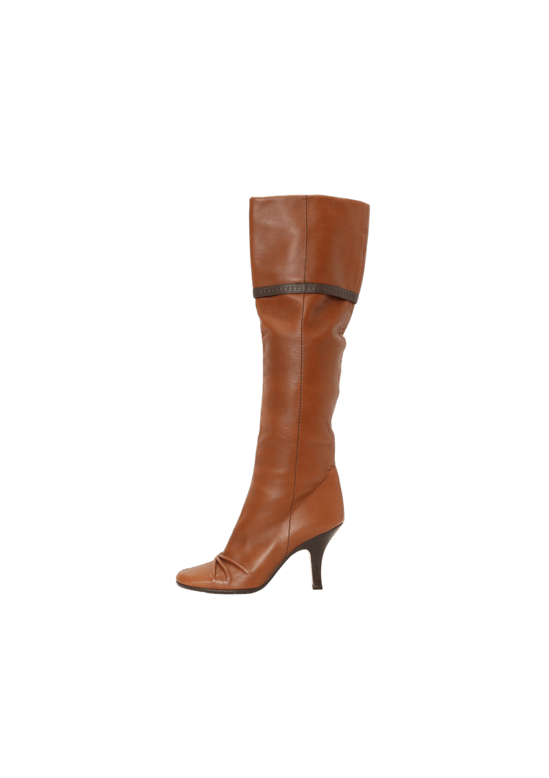 Bota Louis Vuitton Leather Boots Caramelo Original – Gringa