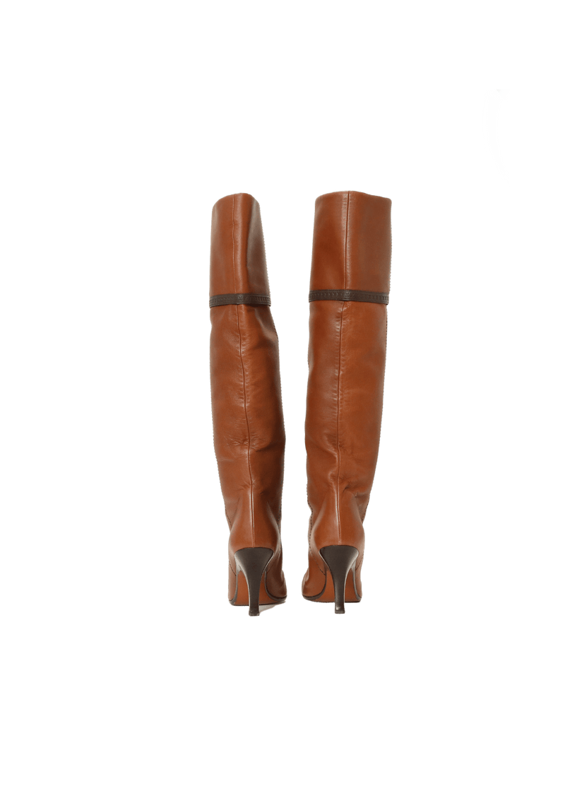 Bota Louis Vuitton Leather Boots Caramelo Original – Gringa