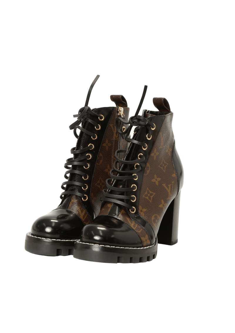 Bota Louis Vuitton Monogram Star Trail 36 Marrom Original – Gringa