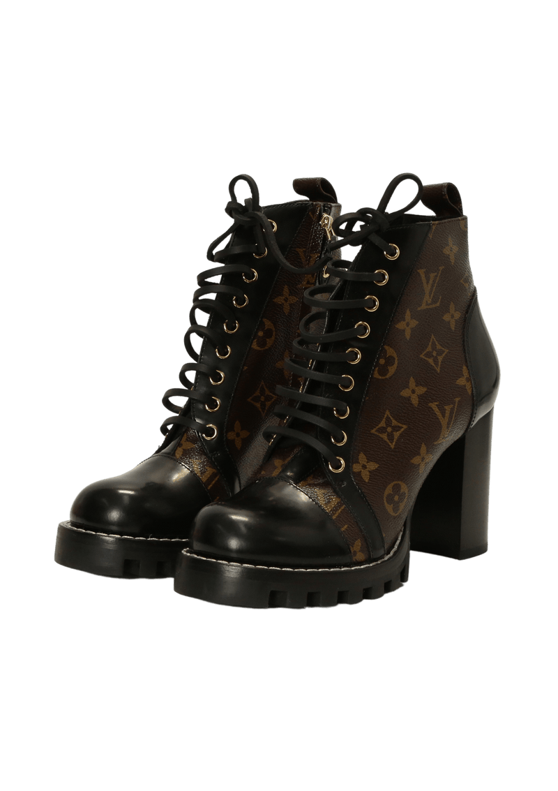 Bota Louis Vuitton Monogram Star Trail 36 Marrom Original – Gringa