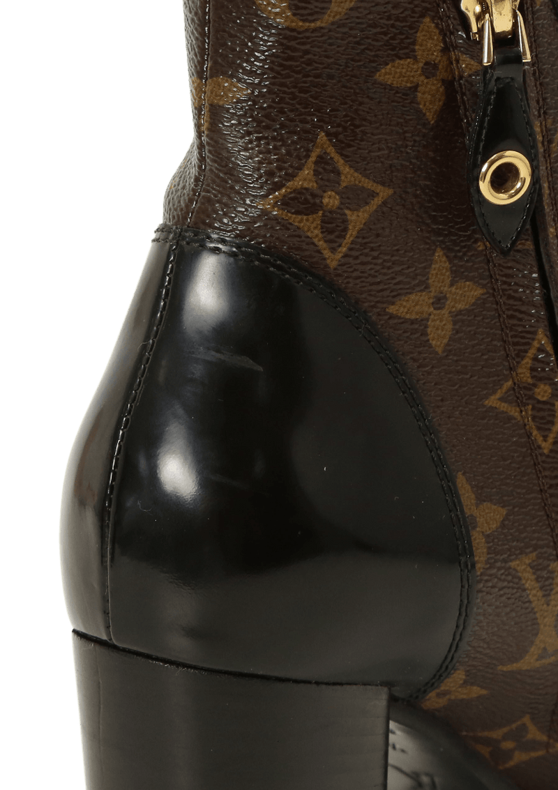 Bota Louis Vuitton Monogram Star Trail Boots 35.5 Preta Original – Gringa