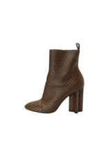 NANO MONOGRAM SILHOUETTE ANKLE BOOTS 35