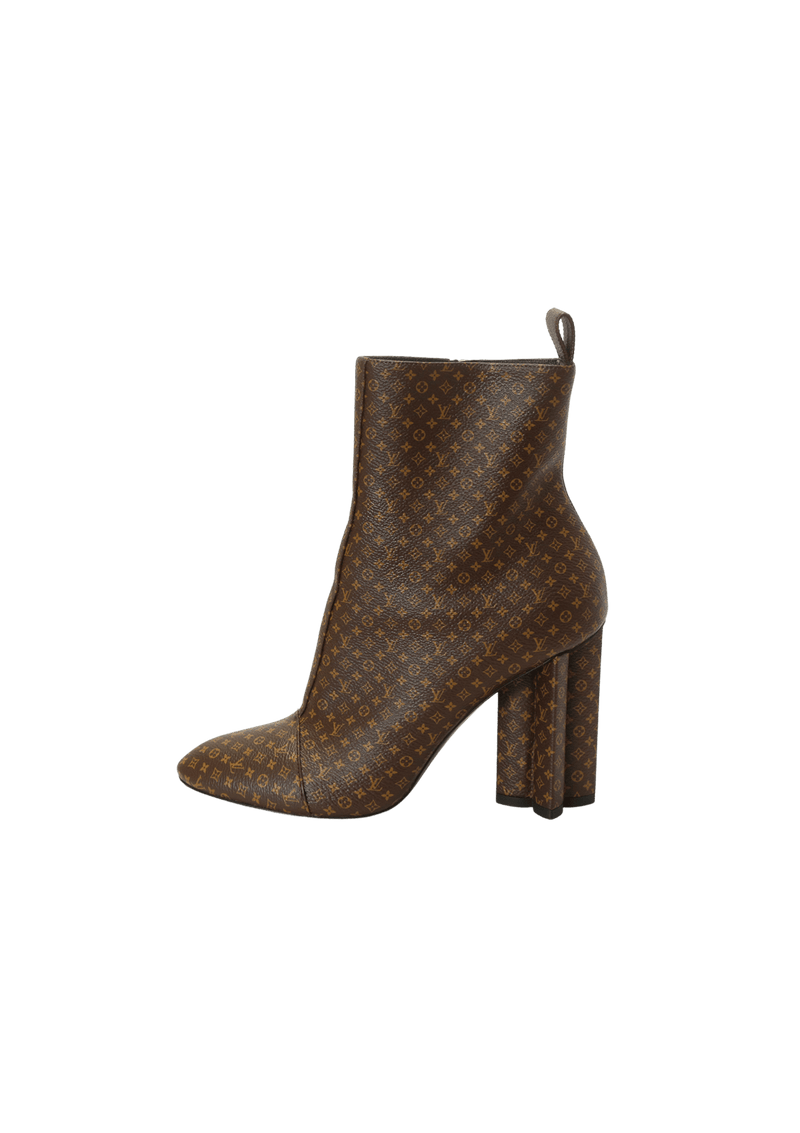 NANO MONOGRAM SILHOUETTE ANKLE BOOTS 35