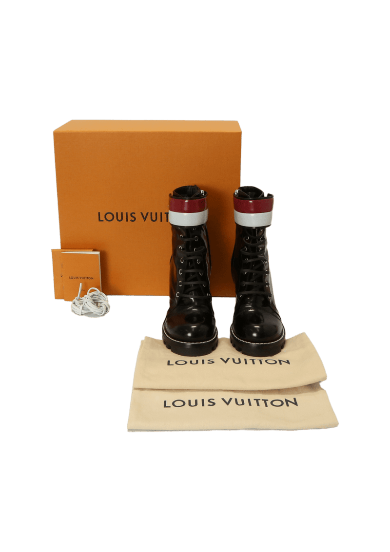 Bota Louis Vuitton Monogram Star Trail Boots 35.5 Preta Original – Gringa