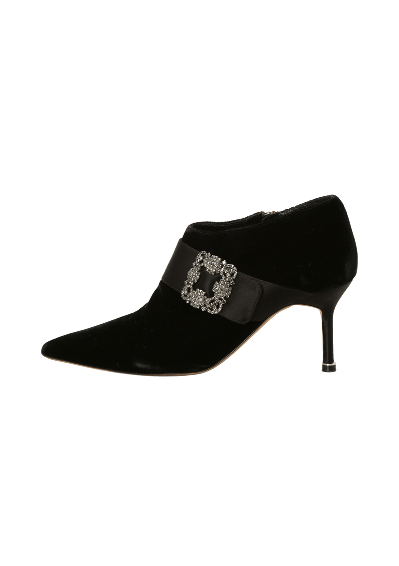 Bota Manolo Blahnik Ankle Boots 35 Preto Original – Gringa