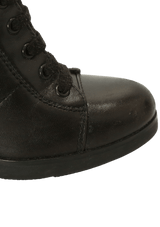 LEATHER COMBAT BOOTS 37