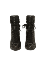 LEATHER COMBAT BOOTS 37