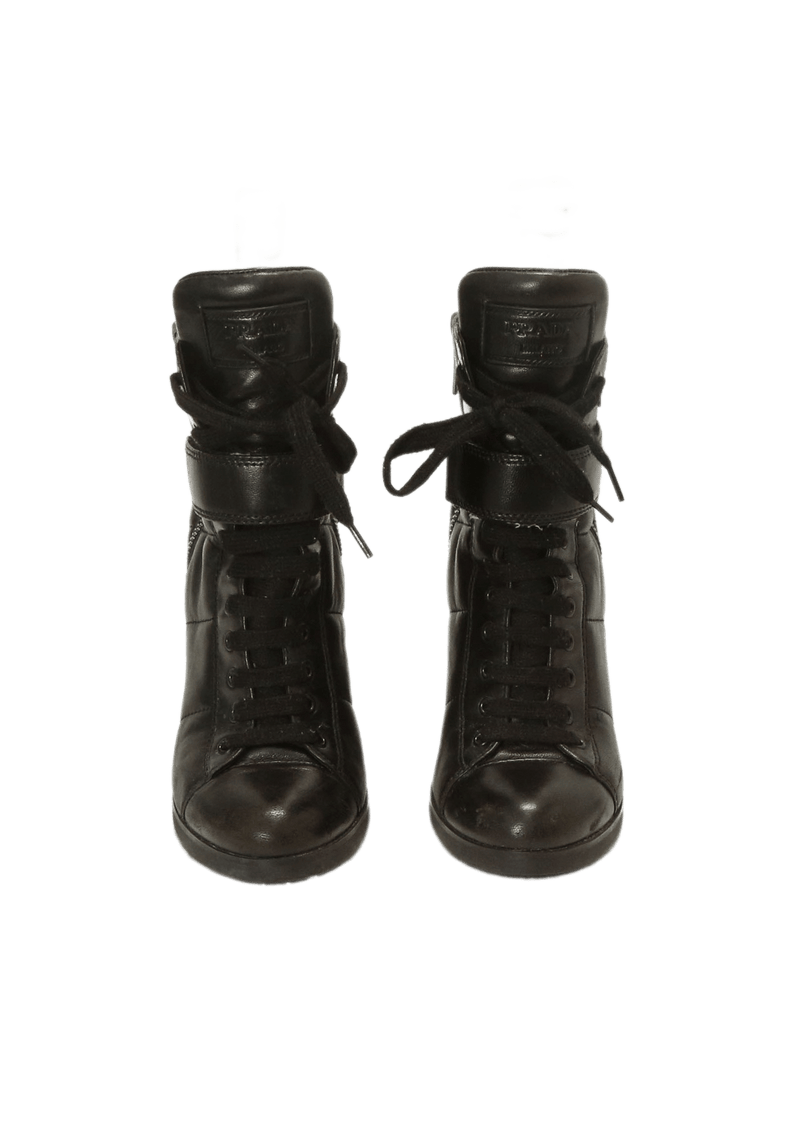 LEATHER COMBAT BOOTS 37