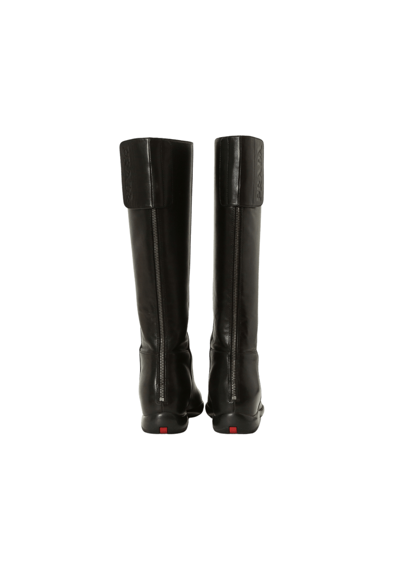 LEATHER RIDING BOOTS 38.5