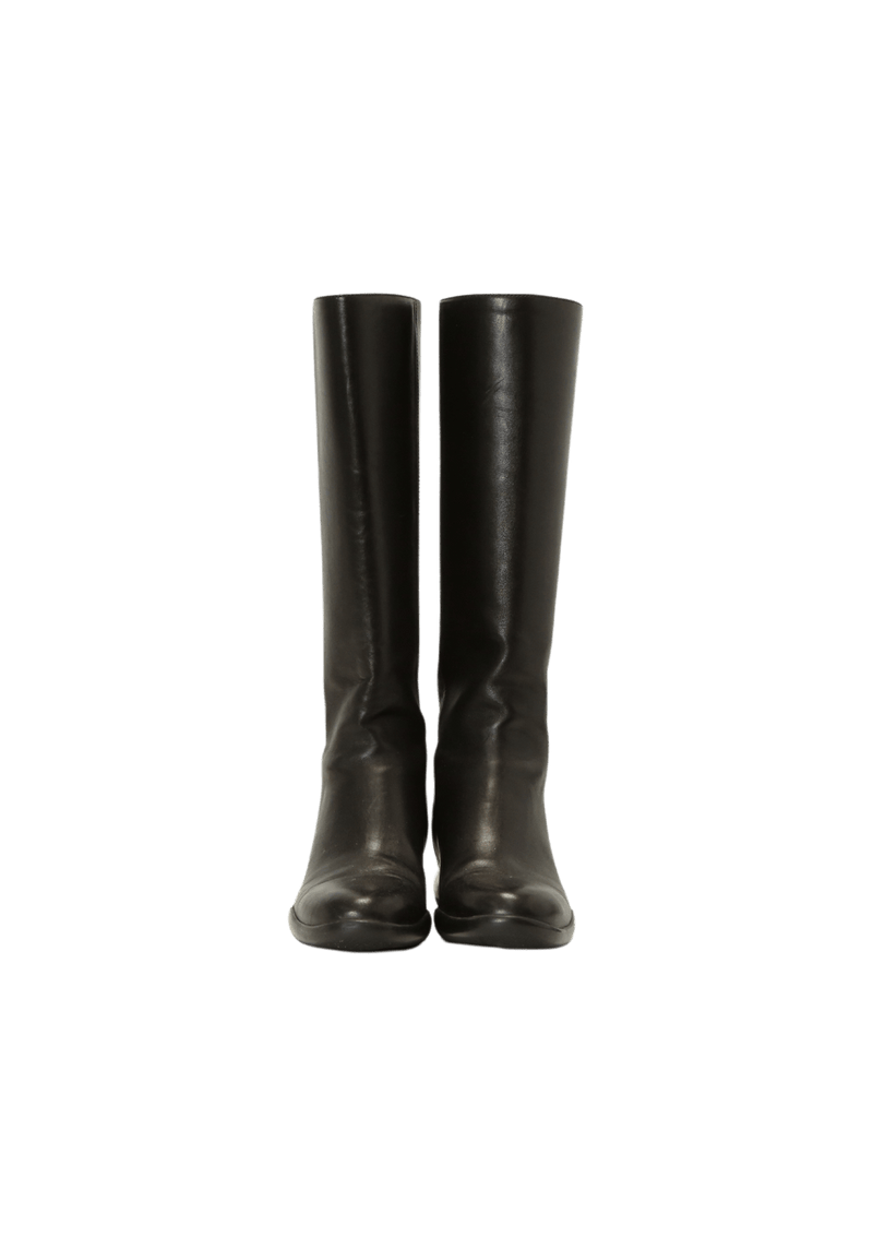 LEATHER RIDING BOOTS 38.5