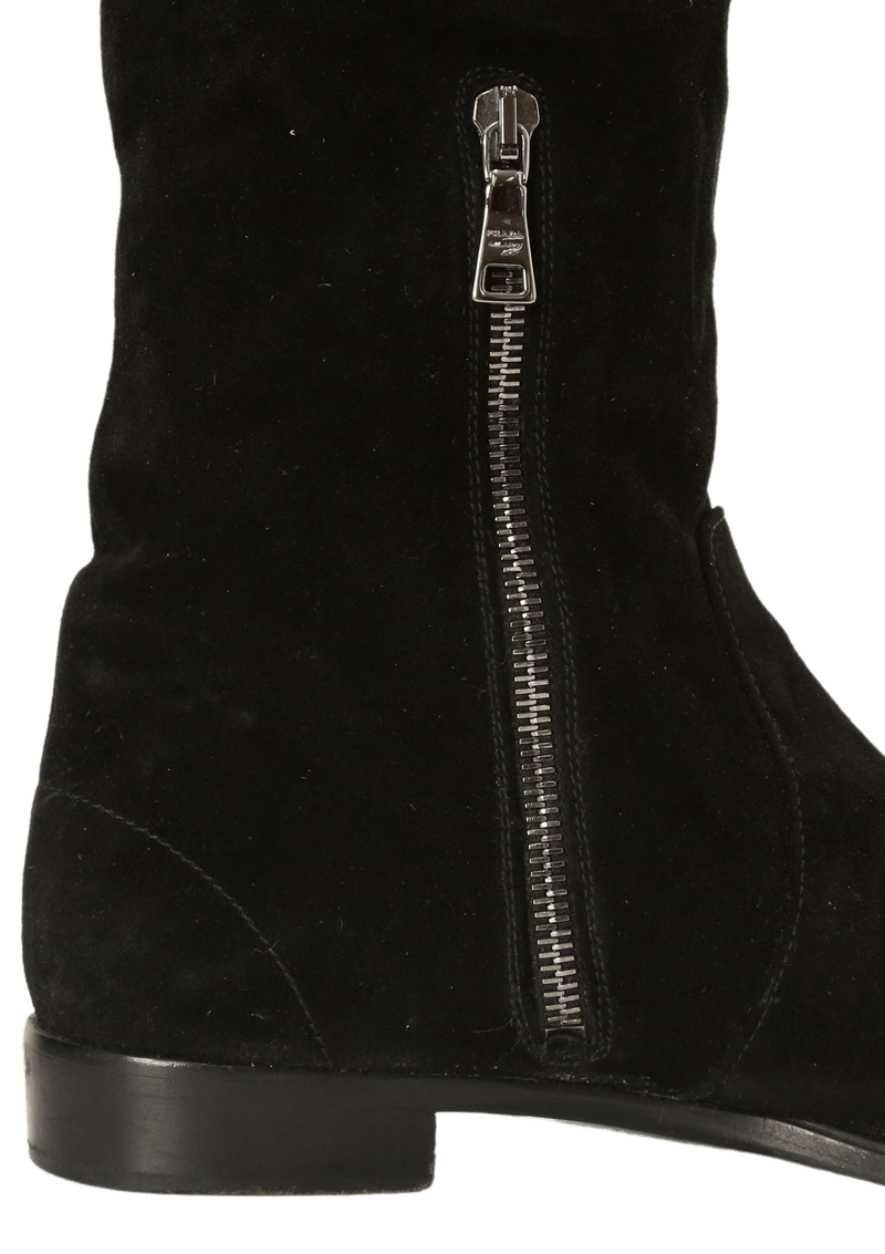 SUEDE RIDING BOOTS 34