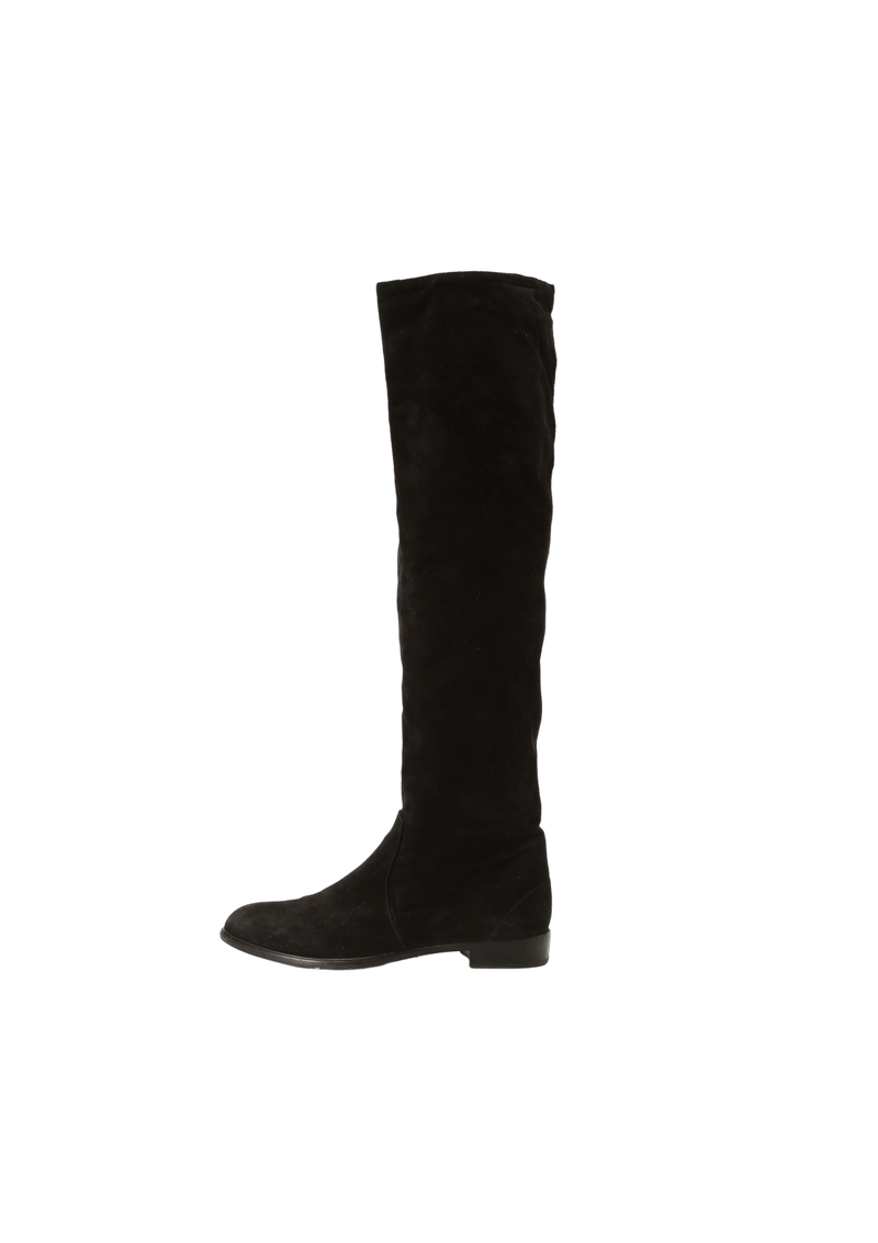 SUEDE RIDING BOOTS 34