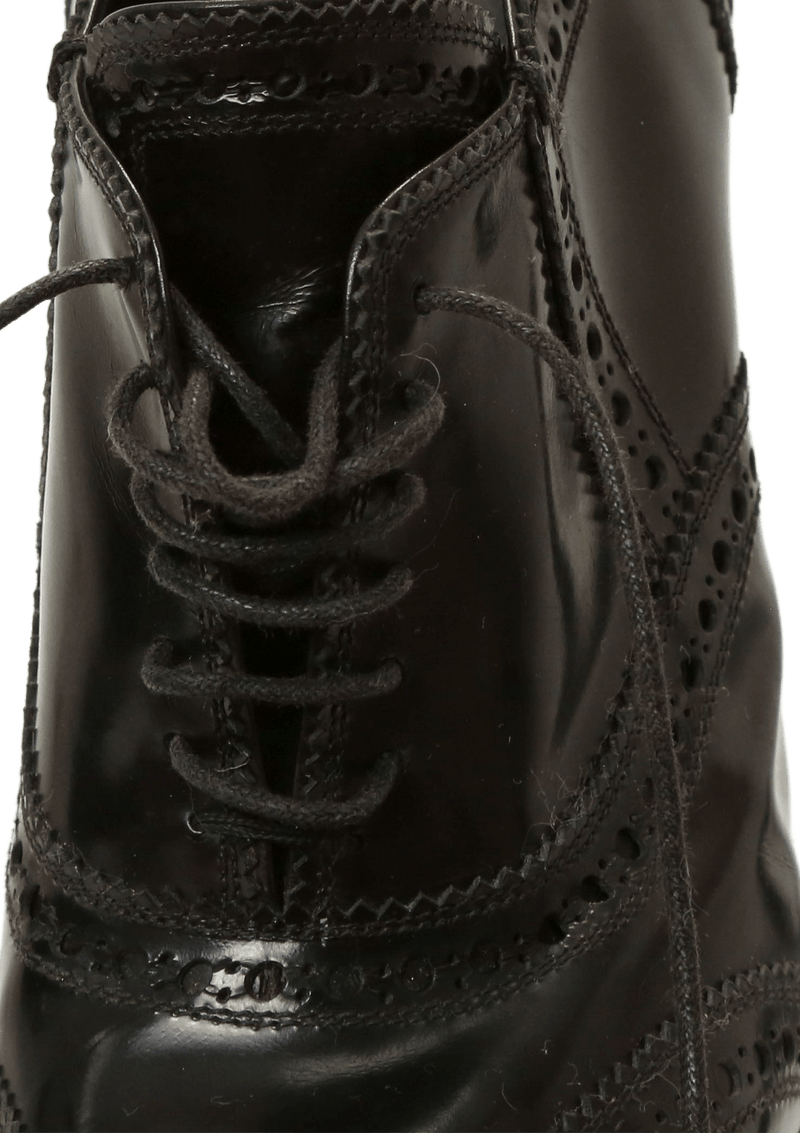 LEATHER LACE-UP BOOTS 36