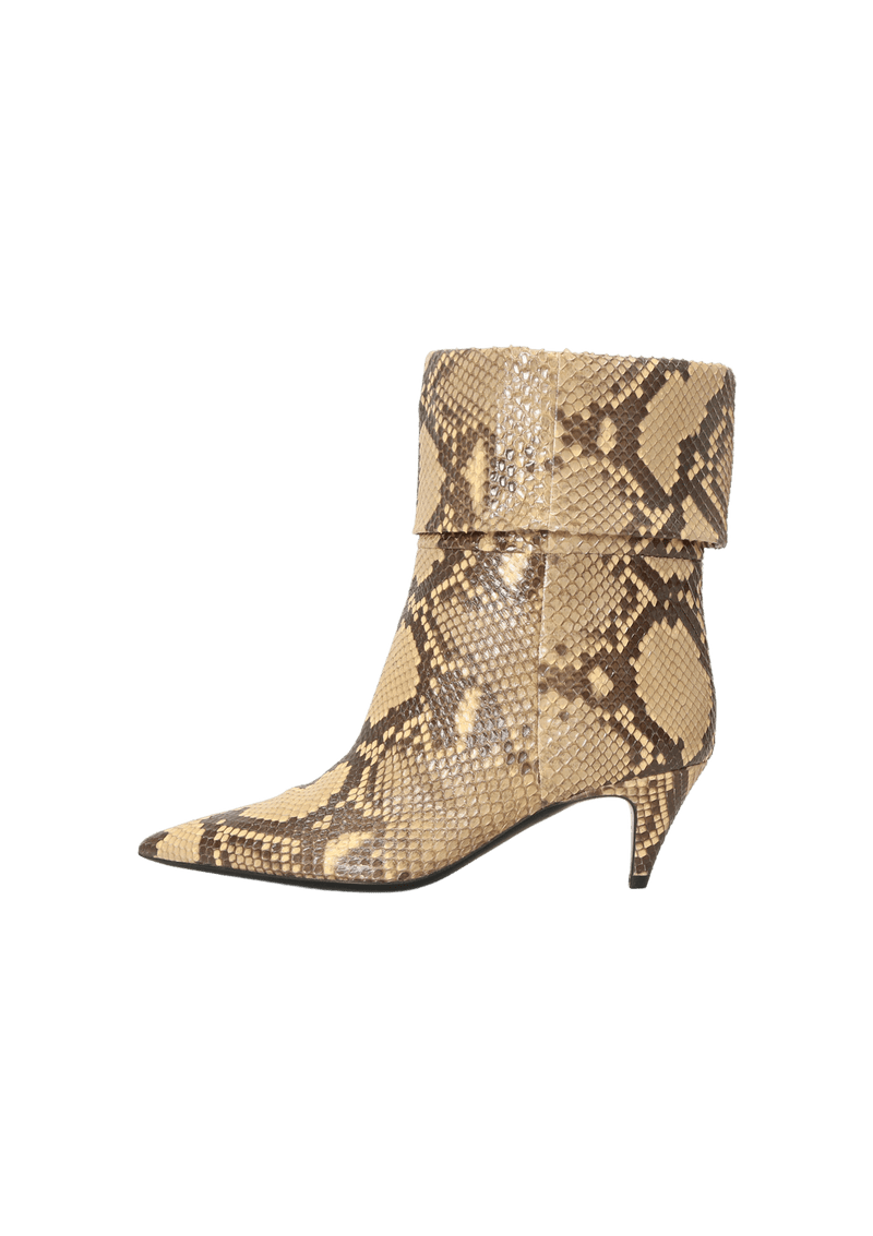 Saint laurent 2025 snakeskin boots