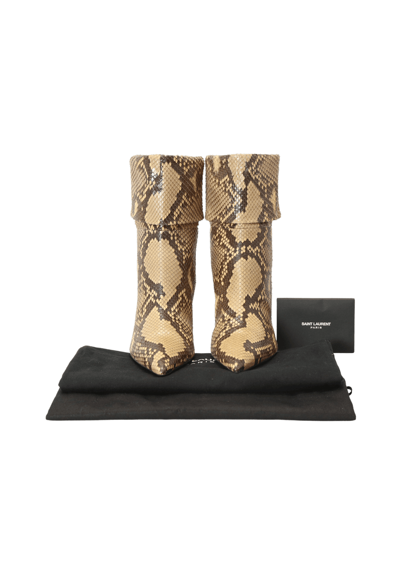 SNAKESKIN BOOTS 36