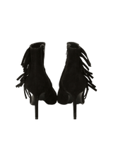 SUEDE FRINGE TRIM BOOTS 36