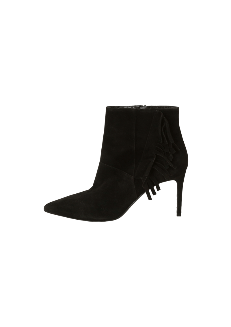 SUEDE FRINGE TRIM BOOTS 36