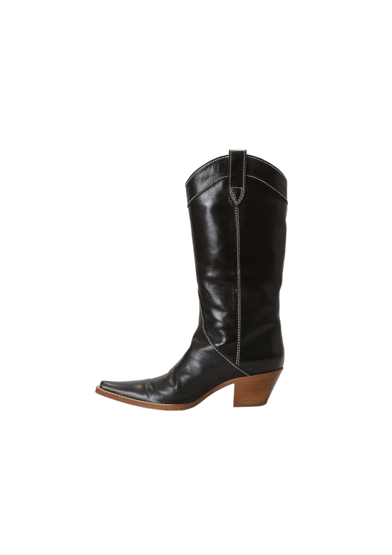 WESTERN LEATHER BOOTS 37