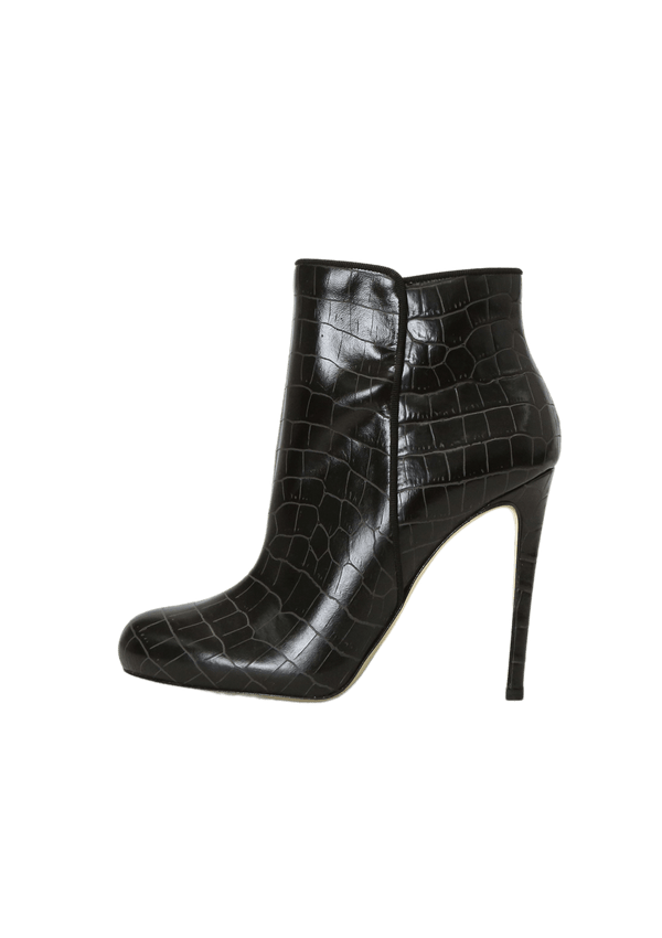 EMBOSSED LEATHER BOOTS 37