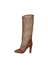 LACE PATTERN BOOTS 36