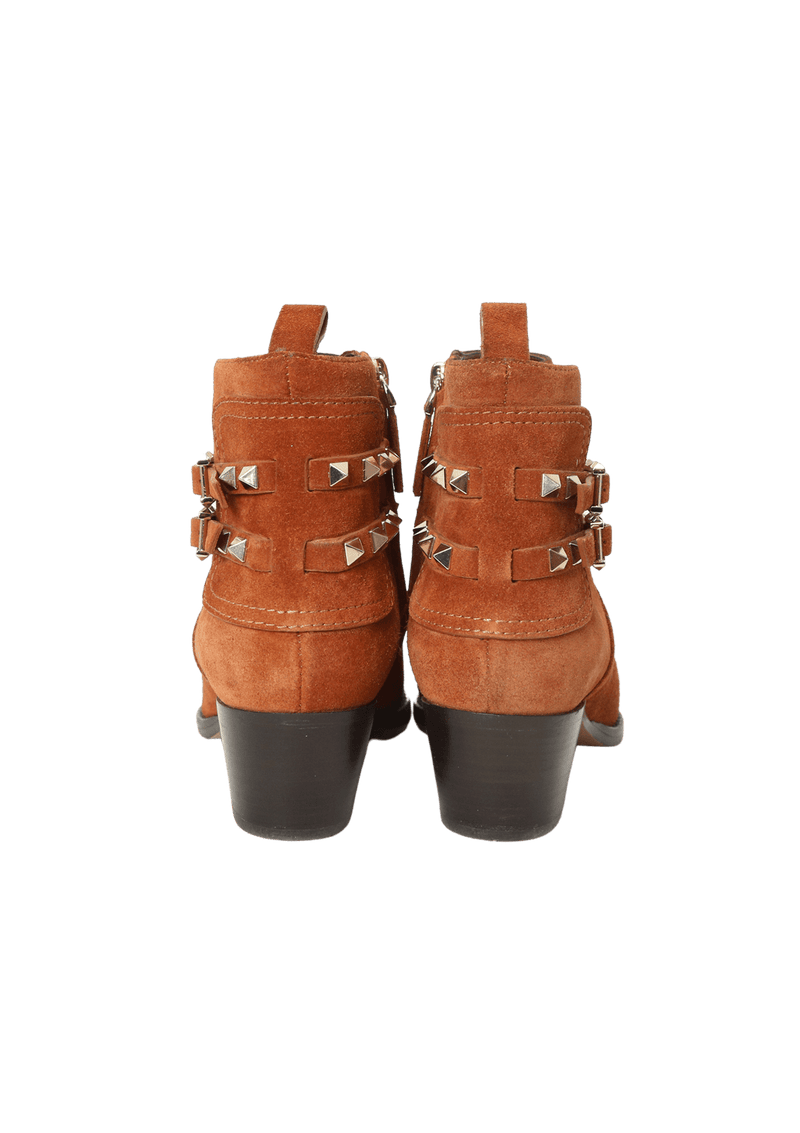 SUEDE ROCKSTUD BOOTS 35