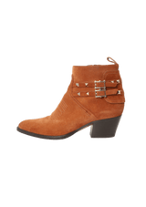 SUEDE ROCKSTUD BOOTS 35