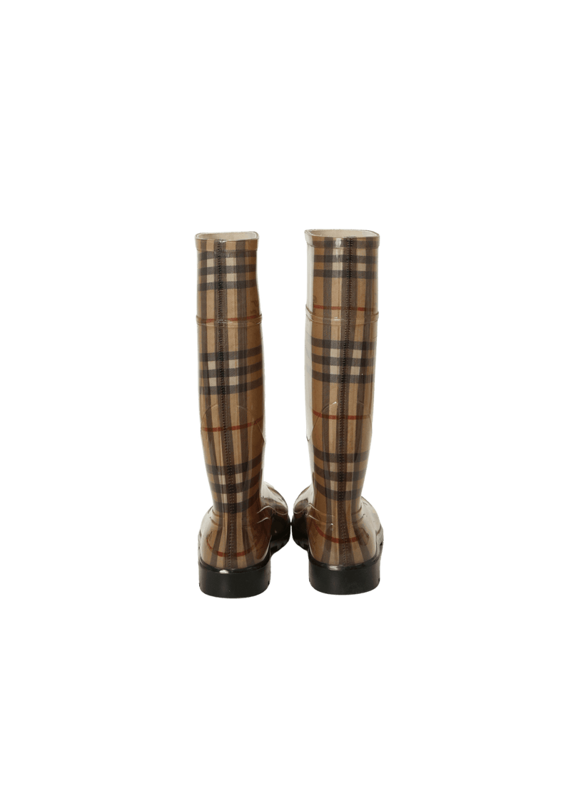 NOVA CHECK RUBBER RAIN BOOTS 37