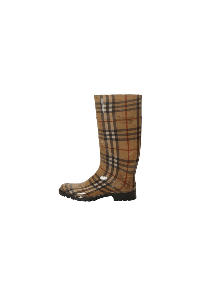 NOVA CHECK RUBBER RAIN BOOTS 37